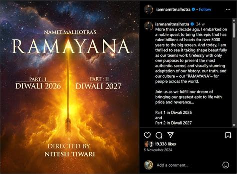 Ramayana 1st glimpse today: Cast, budget, when and where to watch the ...