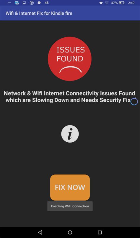 Wifi & Internet Fix for Fire Tv & Tablets - App on Amazon Appstore