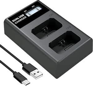 Simpex NP-FW50 Battery Charger, LCD Dual Charger Compatible with Sony ...