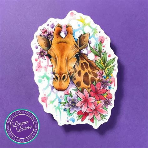 Alien Giraffe Sticker 的图像结果