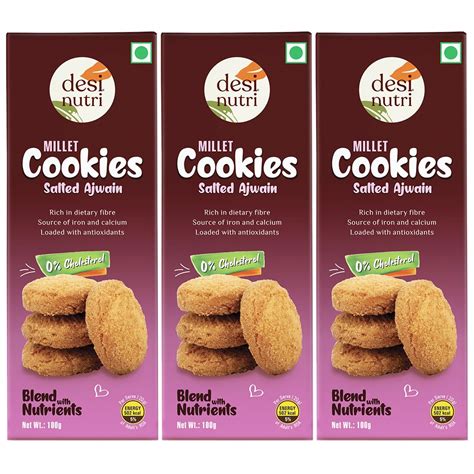 Desi Nutri Ajwain Cookies Pack Of 3 | Wholesome Balance of Taste ...