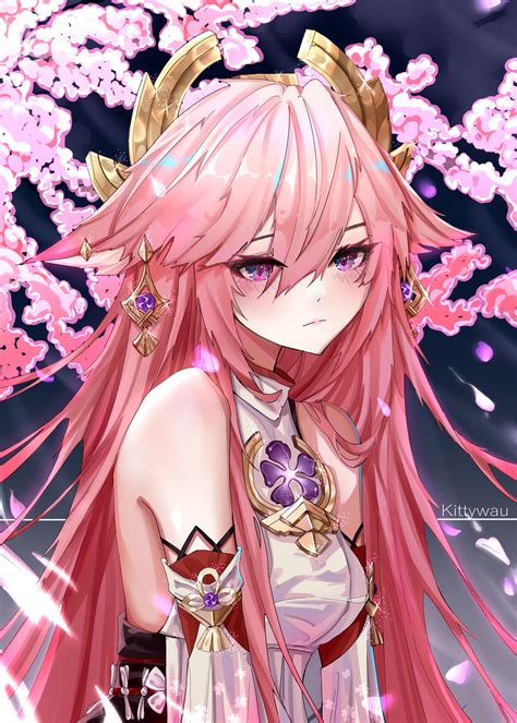 yae miko Genshin Impact | HoYoLAB