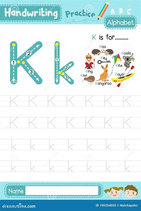 Lowercase K Worksheet