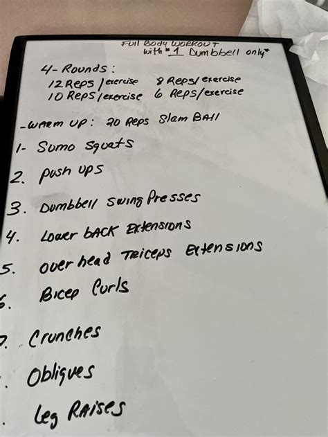 Full Body Workout Plan