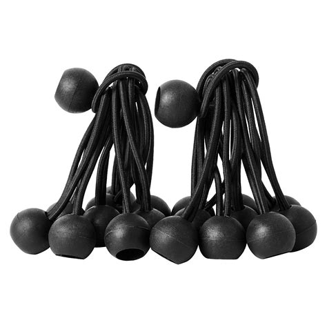 Snapklik.com : 16 Pack Bungee Balls Cords, Black Ball Bungee Heavy Duty ...