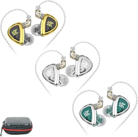 KZ EDA IEM Earphone with Mic, Single Dynamic Driver Earbuds Combos, 3 ...
