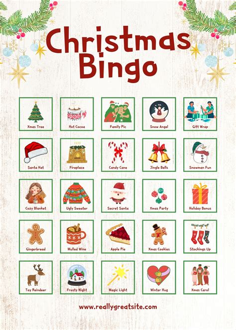 Christmas Bingo Free Printable Card | Fanny Printable