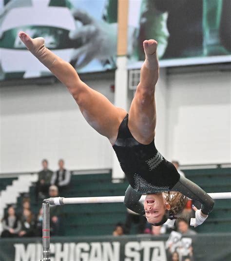Michigan State gymnastics continues strong season, defeats Maryland