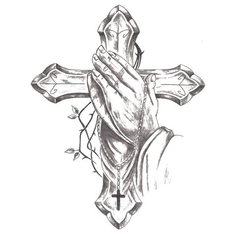 Jesus Prayer On The Cross Body Tattoo Waterproof Male and Female ...