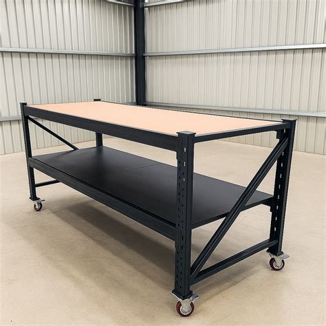 Steel Workbench On Wheels