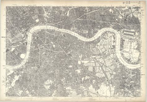 Buy 1872 Map of South London - Ordnance Survey 1:10,560 Scale (125 x 86 ...