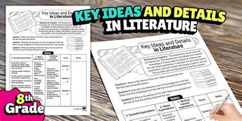8th Grade Lit Ideas Assessment (teacher made) - Twinkl