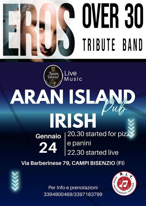 LIVE in Aran Island Irish Pub, Aran Island, Campi Bisenzio, 24 January ...