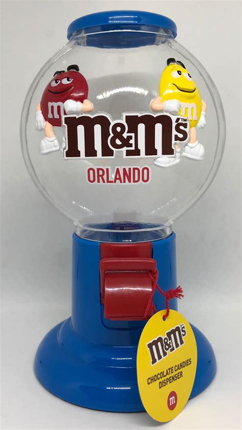 Buy M&M's World Bubble Gum Machine Candy Dispenser Orlando New with ...