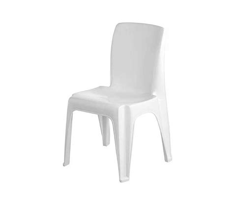 Armless Plastic Atlantis Chair - White - Mambos Online Store