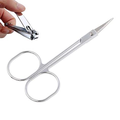 steel Small 4.5 inch Curve Remos Nail and Cuticle Scissors : Amazon.in ...