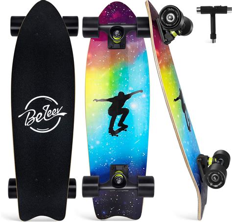 Buy Beleev Cruiser Skateboards for Beginners, 27 Inch Complete ...