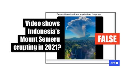 Digitally manipulated video does not show 'eruption' of Indonesia's ...