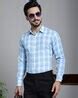 Buy Aqua Shirts for Men by INDIAN NEEDLE Online | Ajio.com