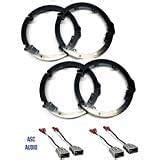 ASC Audio 2 Pair 6+-Inch 6" 6.5" Speaker Install Adapter Plates ...