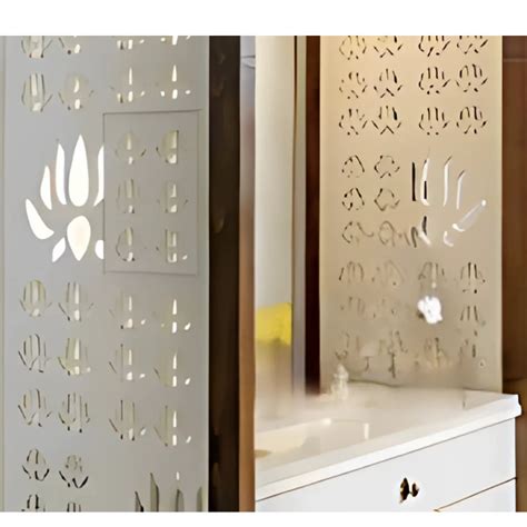 Prakash Dham Teak Wood Pooja Mandap (White Gold) – DZYN Furnitures