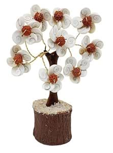 Buy ART FLAUNTS Gomti Chakra Flower with Rudraksha Beads Tree Money ...