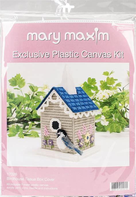 Mary Maxim Birdhouse Plastic Canvas Tissue Box Kit, India | Ubuy