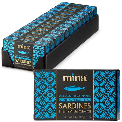 Buy Mina Sardines, Skinless & less Sardines in Extra Virgin Olive Oil ...