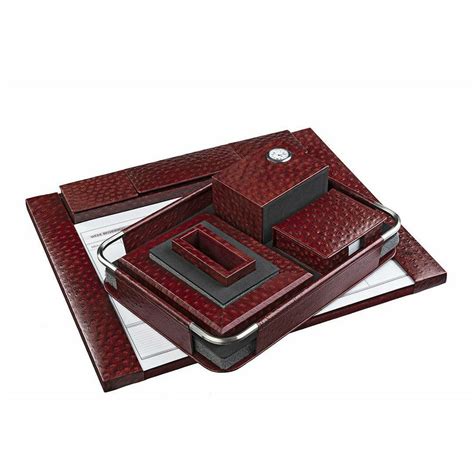 Desktop Planner Set I | Office Table Accessories| Color- Ostritch Cher