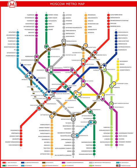 Large detailed metro map of Moscow city. Moscow city large detailed ...
