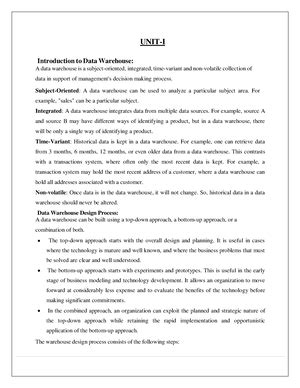 AOS Unit 2 - Notes - UNIT – 2 DTrace DTrace is a comprehensive dynamic ...