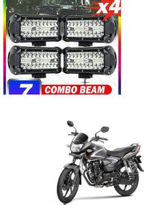 PECUNIA LED Light 7 Inch 120W Combo Led Light Bars Spot Flood Beam for ...