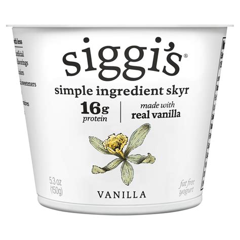 Siggi's Vanilla Fat Free Yogurt, 5.3 oz - Fairway