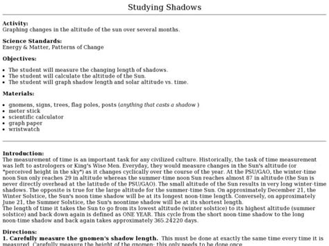 Shadows Lesson for Class 4 的图像结果