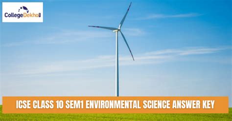 ICSE Class 10 Semester 1 Environmental Science Answer Key 2021-22 ...