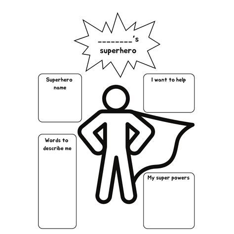 Create Your Own Superhero Worksheet | What Are Your Superpowers - Etsy