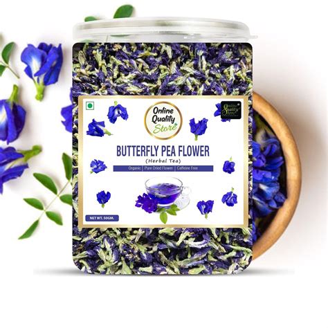Online Quality Store Butterfly Pea Flower Tea - 50g | Blue Pea Tea ...