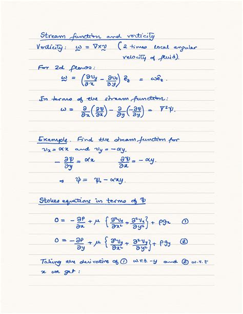 L14 notes 9Feb - Fluid Mechanics Lecture 14 Summary - streamfundi on ...