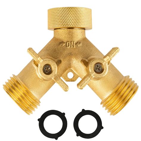 INNAV8 Garden Hose Splitter 2 Way Heavy Duty - SOLID BRASS Hose ...