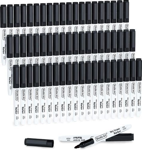 Buy Black Dry Erase Markers, Shuttle Art 60 Pack Magnetic Whiteboard ...