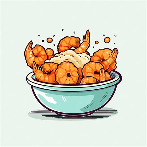 Fried Shrimp Clip Art