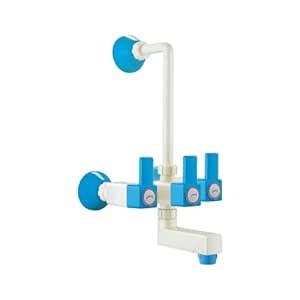 JINDAL PTMT Telephonic Wall Mixer Tap with L Bend and with Flange/Wall ...