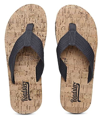 Buy Roadster Men's Gray Thong Flip Flop at Amazon.in