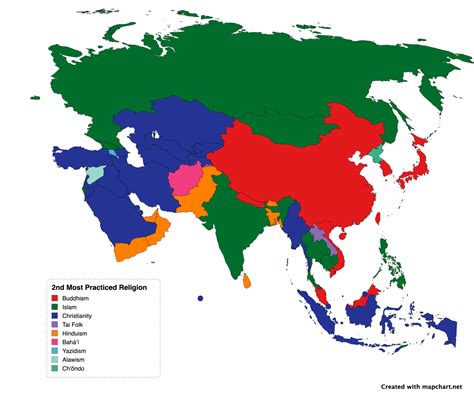 Maps on the Web - Home - map of asia by religion
