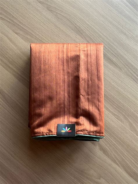 Hand embroidered Bullion Knot Semi Tussar Silk Saree-14697 – FABK