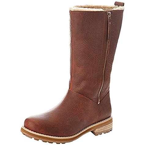 Women's Cabin Spa Dark Tan Leather Mid Calf Boot