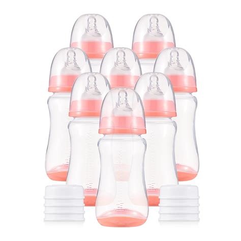 PGYmaoyi Baby Bottles with Silicone Nipple & Storage Cover ...
