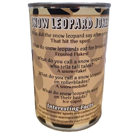 Canned Snow Leopard – Canned Gifts
