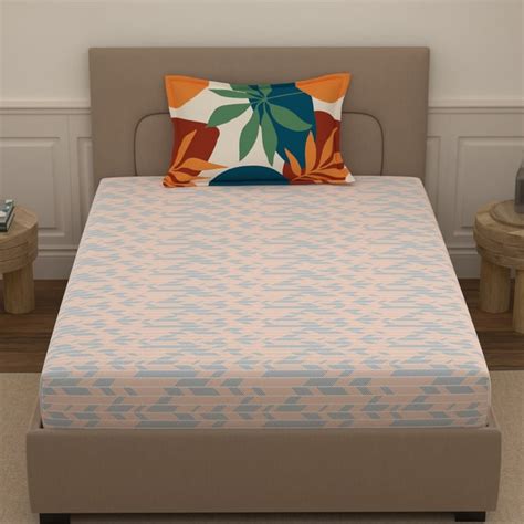 Buy PORTICO Morning Glory Cotton 144TC Printed 2Pc Single Bedsheet Set ...