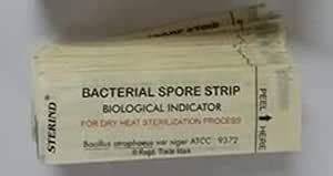 STERIND Bacterial Spore Strips Biological Indiacators [Dry Heat ...